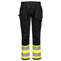 Portwest Warnschutz-Arbeitshose Holster CD858 Stretch mit vielen Taschen