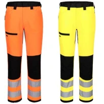 Portwest Warnschutz-Arbeitshose Service WX2 CD857 Stretch mit vielen Taschen