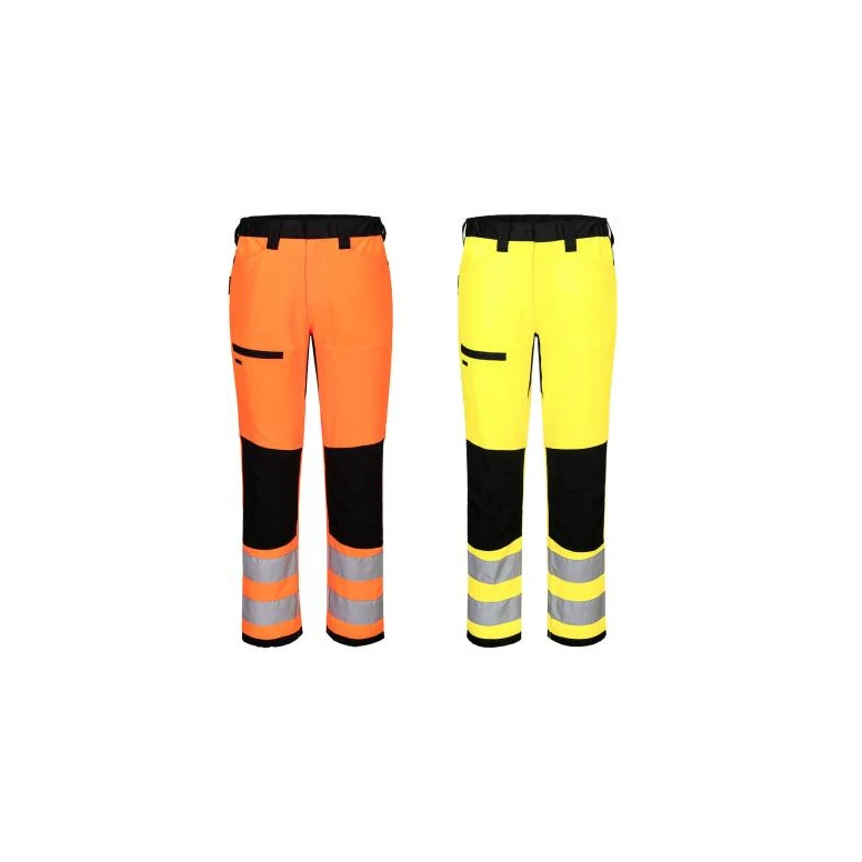 Portwest Warnschutz-Arbeitshose Service WX2 CD857 Stretch mit vielen Taschen