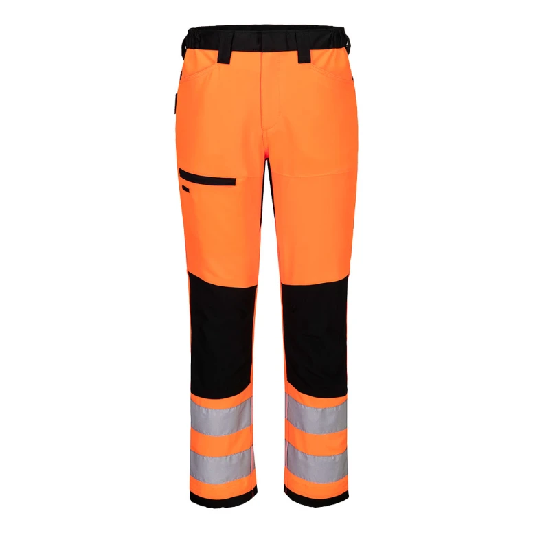 Portwest Warnschutz-Arbeitshose Service WX2 CD857 Stretch mit vielen Taschen