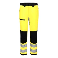 Portwest Warnschutz-Arbeitshose Service WX2 CD857 Stretch mit vielen Taschen
