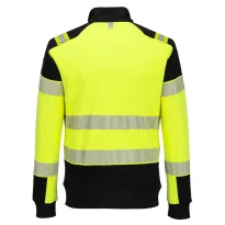 Arbeits sweatshirt Portwest hohe Sichtbarkeit FR717 flammhemmend antistatisch Hitzeschutz mit Reißverschluss 2
