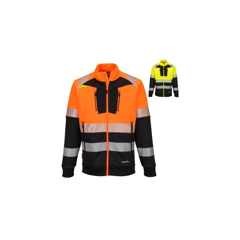 Portwest Warnschutz-Arbeitsfleece DX490 mit mehreren Taschen