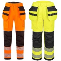 Portwest Warnschutz-Arbeitshose FR427 Flammschutz Multitaschen Wärmebeständig Antistatisch Wasserabweisend