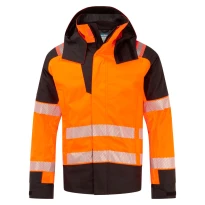 Portwest Warnschutz-Arbeitsjacke FR606 Winter Multitaschen Flammschutz Wasserdicht
