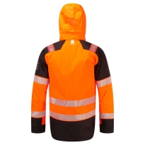 Portwest Warnschutz-Arbeitsjacke FR606 Winter Multitaschen Flammschutz Wasserdicht