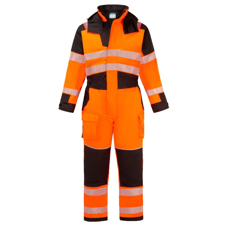Portwest Warnschutz-Arbeitsoverall FR516 Multitaschen Flammschutz Wasserdicht