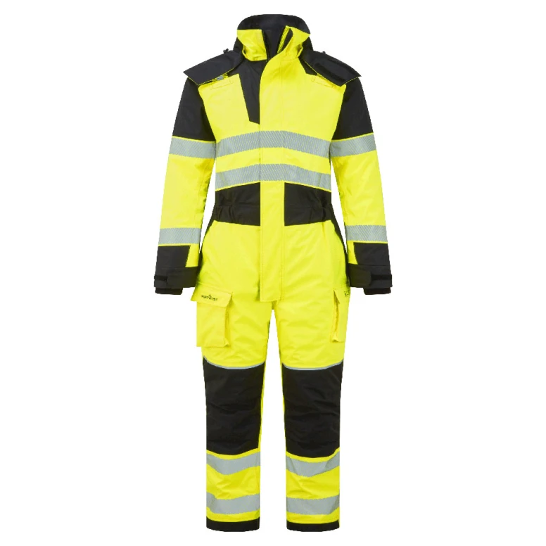 Portwest Warnschutz-Arbeitsoverall FR516 Multitaschen Flammschutz Wasserdicht