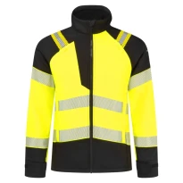 Portwest Arbeitsjacke Hohe Sichtbarkeit FR718 Softshell Mehrtaschen Wasserdicht Multinorm