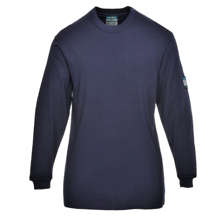 Arbeits-T-Shirt Portwest FR808 Flammhemmend Antistatisch Hitzeschutz Langarm Damen