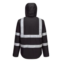 Arbeitsjacke Portwest Hohe Sichtbarkeit Leicht Faltbar Iona F442 Wasserdicht mit Mehreren Taschen