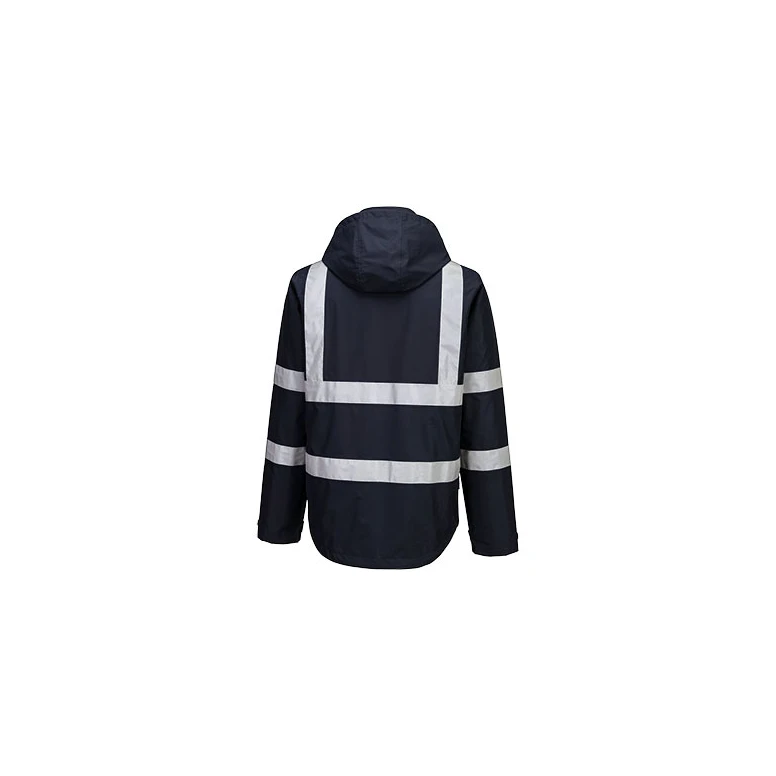 Arbeitsjacke Portwest Hohe Sichtbarkeit Leicht Faltbar Iona F442 Wasserdicht mit Mehreren Taschen