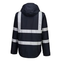 Arbeitsjacke Portwest Hohe Sichtbarkeit Leicht Faltbar Iona F442 Wasserdicht mit Mehreren Taschen
