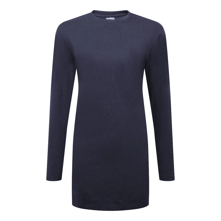 Portwest B194 Damen Arbeits T Shirt lang 100 Prozent Baumwolle