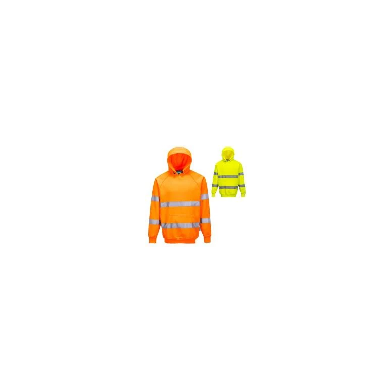 Portwest ES304 Warnschutz Arbeits Sweatshirt mit Kapuze