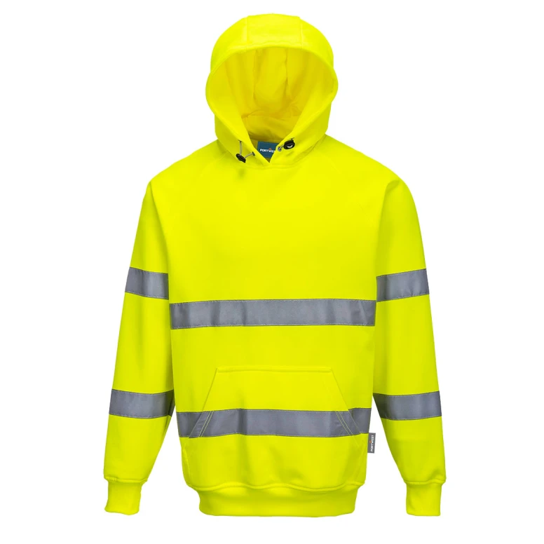 Portwest ES304 Warnschutz Arbeits Sweatshirt mit Kapuze
