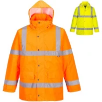 Portwest ES460 Warnschutz Arbeitsjacke wasserdicht viele Taschen