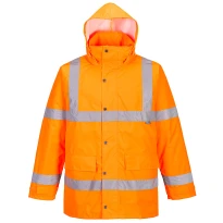 Portwest ES460 Warnschutz Arbeitsjacke wasserdicht viele Taschen 2