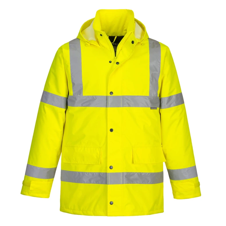 Portwest ES460 Warnschutz Arbeitsjacke wasserdicht viele Taschen