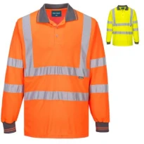 Arbeits-Polo Portwest ES277 Hohe Sichtbarkeit Langarm