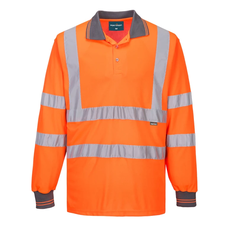 Arbeits-Polo Portwest ES277 Hohe Sichtbarkeit Langarm