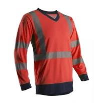 Arbeits-T-Shirt Coverguard Langarm Suno 7SUNR Hohe Sichtbarkeit