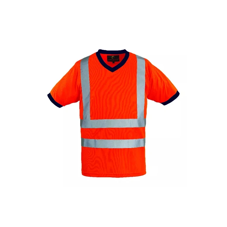 Arbeits-T-Shirt Coverguard Kurzarm Yard 7YAVO Hohe Sichtbarkeit
