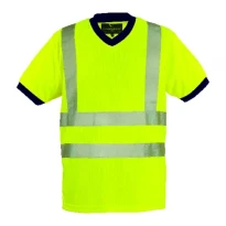 Arbeits-T-Shirt Coverguard Kurzarm Yard 7YAVO Hohe Sichtbarkeit