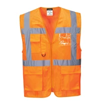Arbeitsweste Portwest ES376 Warnschutz Multitaschen 2