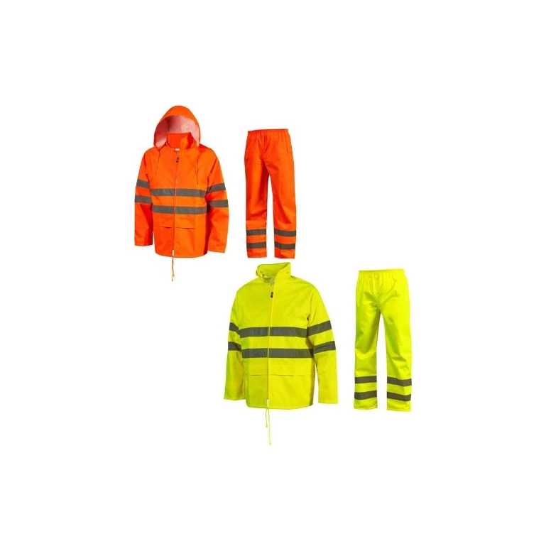 Regenfester Warnschutz-Arbeitsanzug U-Power Halley HL393