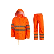 Regenfester Warnschutz-Arbeitsanzug U-Power Halley HL393