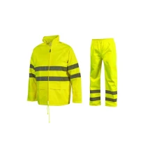 Regenfester Warnschutz-Arbeitsanzug U-Power Halley HL393