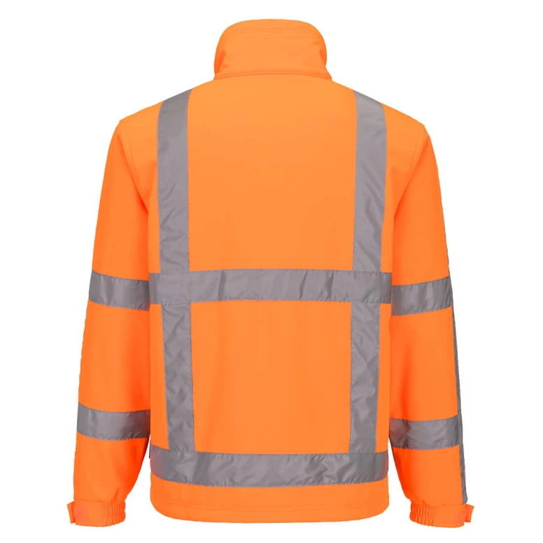 Portwest R462 Warnschutz-Arbeitsjacke Softshell, wasserdicht, Stretch, mit mehreren Taschen