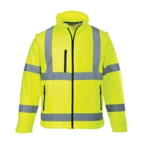 Portwest S428 Warnschutz Arbeitsjacke Mehrtaschen 2 IN 1 Wasserdicht Stretch