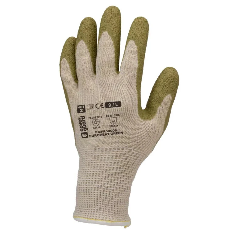 10 Paar - Arbeitshandschuhe Coverguard aus Latex Euroheat 1HEFR0P Mechanische Risiken