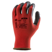 10 Paare - Coverguard Arbeitshandschuhe aus Latex Eurolite 1LACR Mechanische Risiken