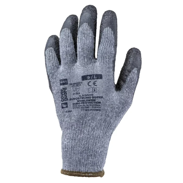 10 Paar - Arbeitshandschuhe Coverguard aus Latex Eurostrong 1LAGB Mechanische Risiken