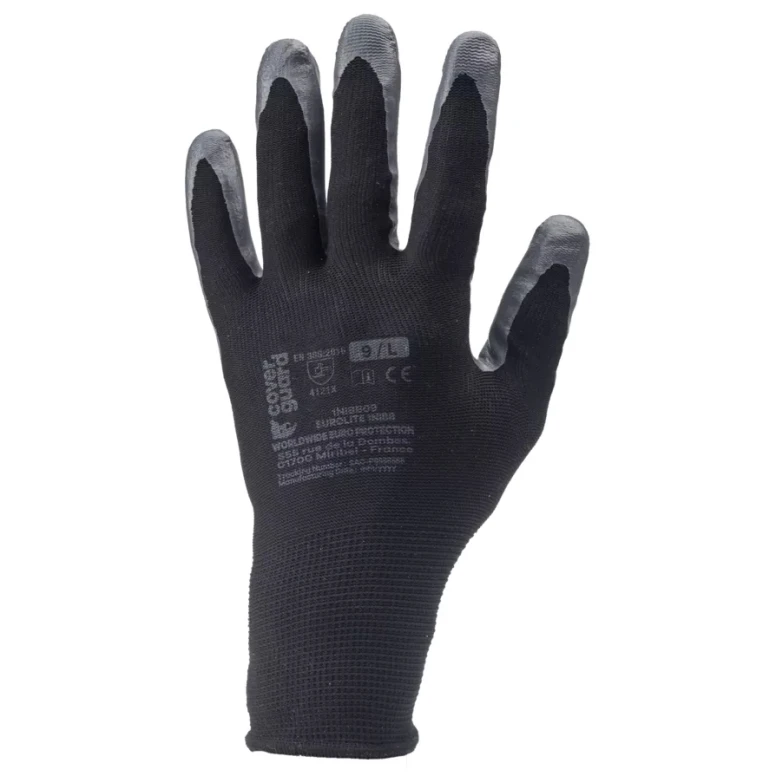 12 Paar - Arbeitshandschuhe Coverguard aus Nitril Eurolite 1NIAB Mechanische Risiken