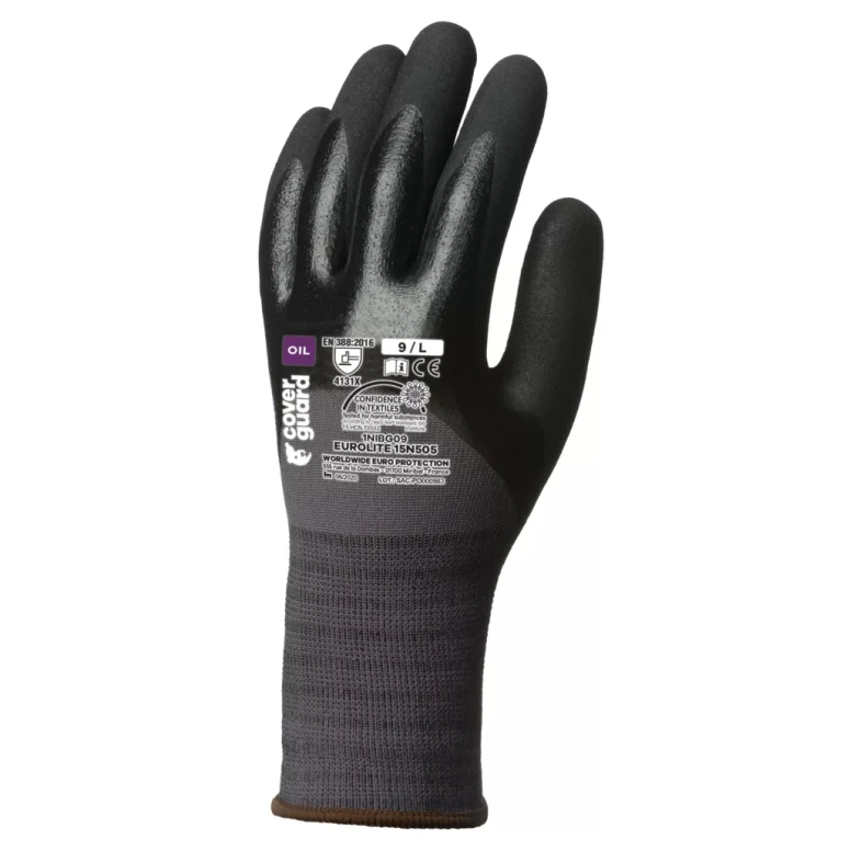 10 Paar - Arbeitshandschuhe Coverguard aus Nitril Eurolite 1NIBG Mechanische Risiken