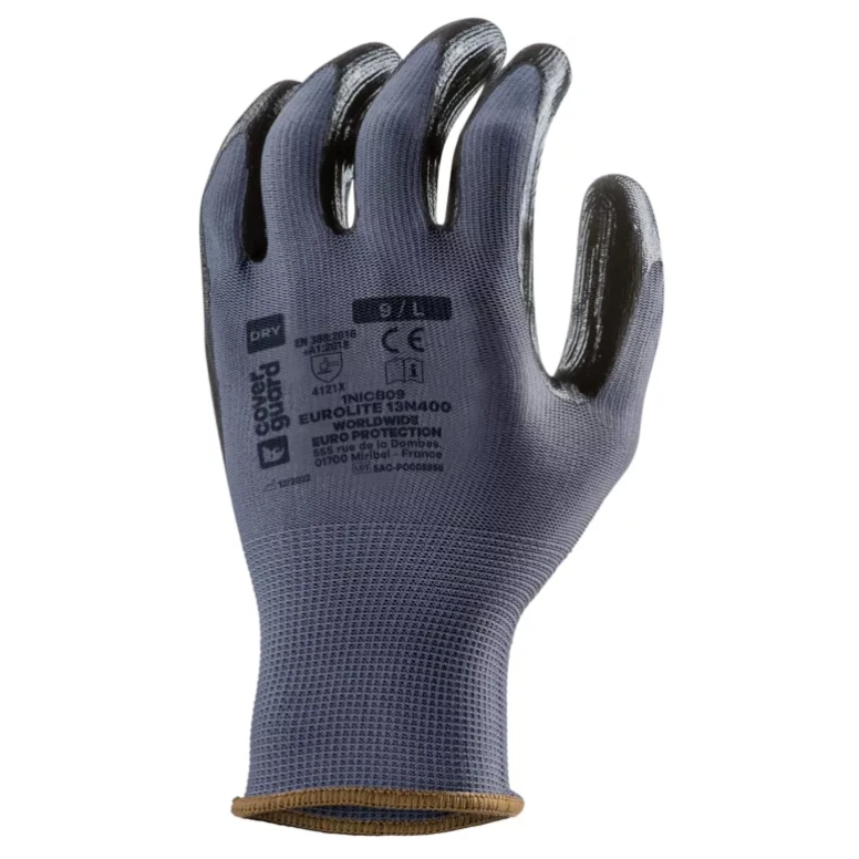 10 Paar - Coverguard Arbeitshandschuhe aus Nitril Eurolite 1NICB Mechanische Risiken