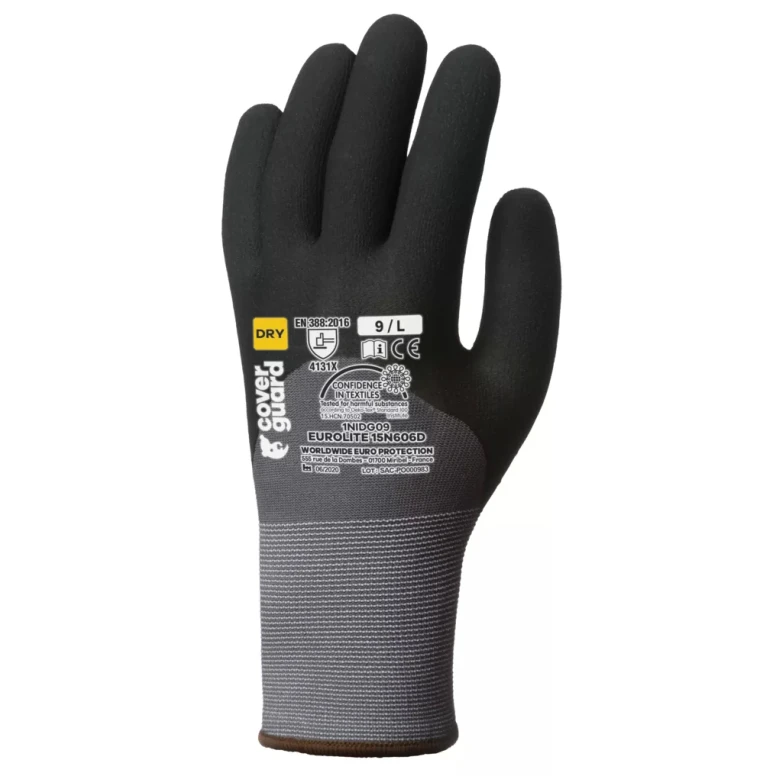 10 Paar - Coverguard Arbeitshandschuhe aus Nitril Eurolite 1NIDG Mechanische Risiken