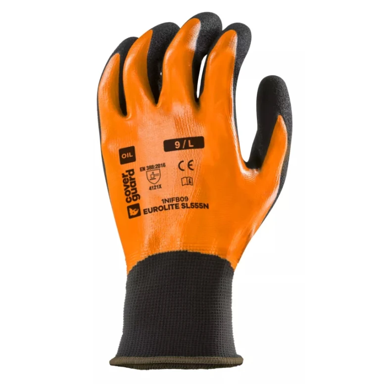 10 Paar - Coverguard Arbeitshandschuhe aus Nitril Eurolite 1NIFB Mechanische Risiken