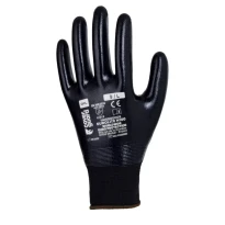 12 Paar - Coverguard Nitril-Arbeitshandschuhe Eurolite 1NISB00 mechanische Risiken