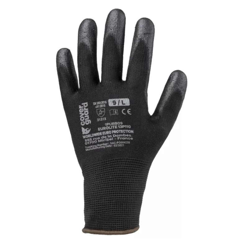 10 Paar - Coverguard Polyurethan-Arbeitshandschuhe Eurolite 1PUBB mechanische Risiken