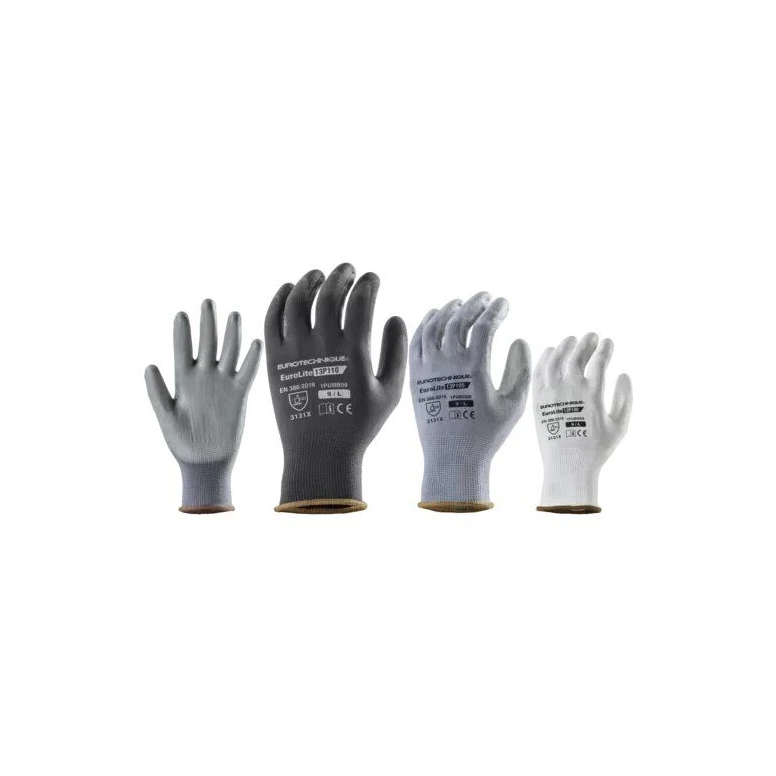 10 Paar - Coverguard Polyurethan-Arbeitshandschuhe Eurolite 1PUBB mechanische Risiken