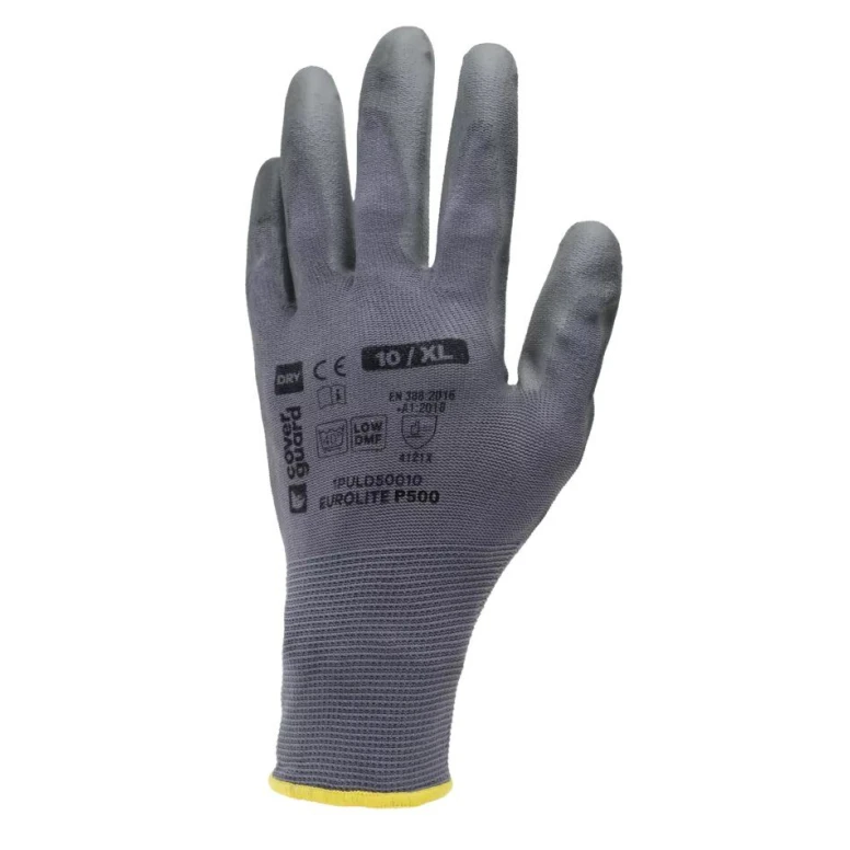 10 Paar - Arbeitshandschuhe Coverguard aus Polyurethan Eurolite 1PULD50 Mechanische Risiken