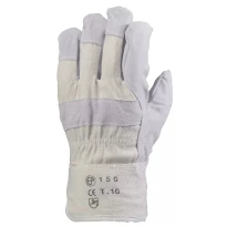 120 Stück - Arbeitshandschuhe Coverguard aus Leder Eurostrong MO150 mechanische Risiken