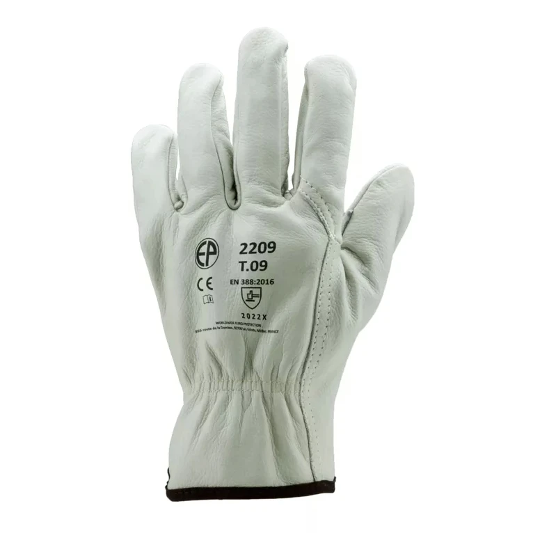12 Paar - Coverguard Arbeitshandschuhe aus Leder Eurostrong MO2210 – Mechanische Risiken