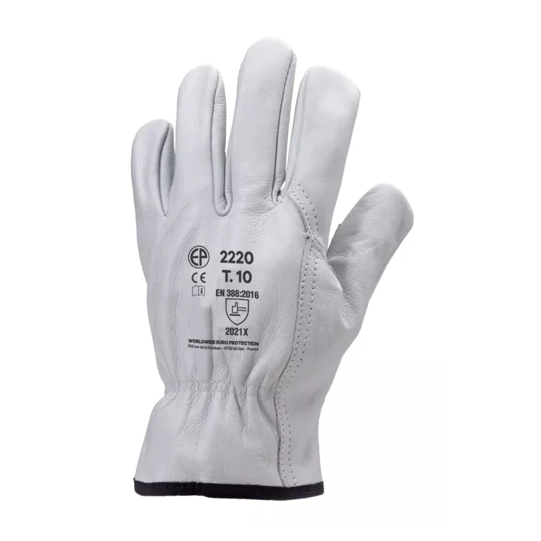 10 Paar - Coverguard Arbeitshandschuhe aus Leder Eurostrong MO2220 – Mechanische Risiken