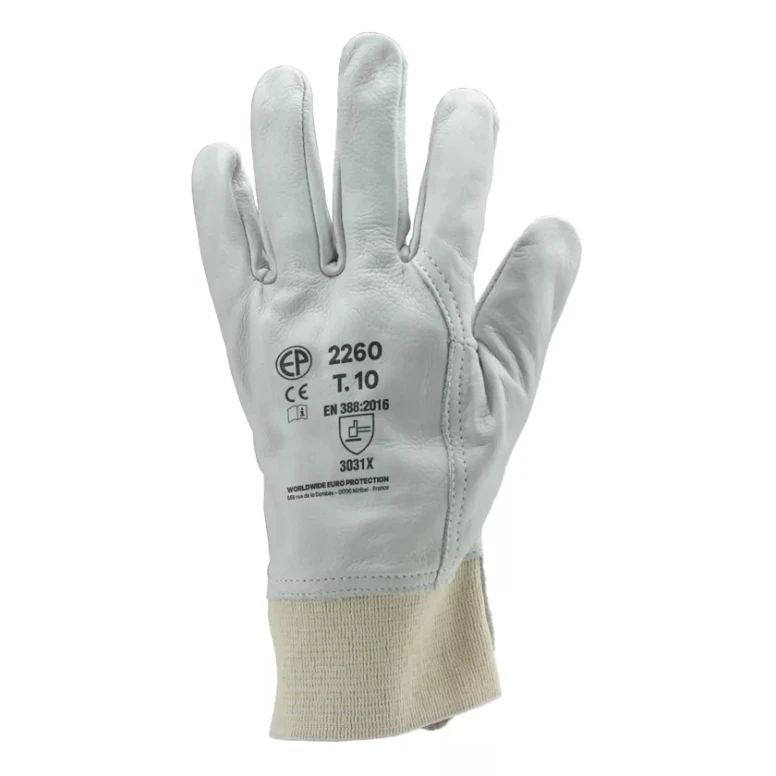 10 Paar - Coverguard Arbeitshandschuhe aus Leder Eurostrong MO2260 – Mechanische Risiken